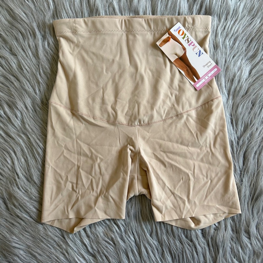 Joyspun Shaping Short Women's Size Small (4-6) Tan Shapewear Medium Support